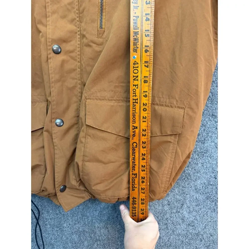 Old Navy Men’s XL Brown Sherpa Lined Hooded Utility Jacket Runs Small